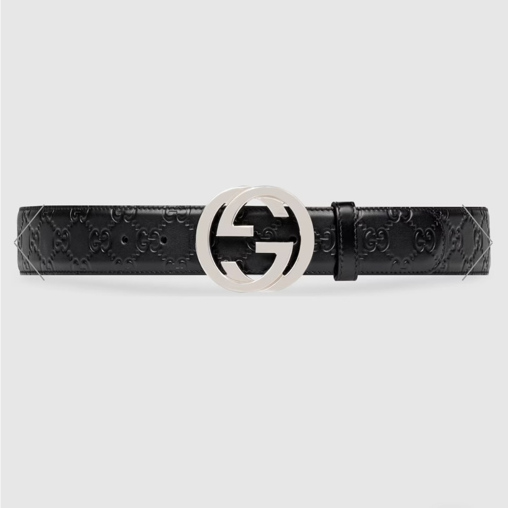 Gucci Signature Leather Belt - Picture 1 of 8